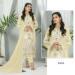 Picture of Well Formed Georgette Tan Straight Cut Salwar Kameez