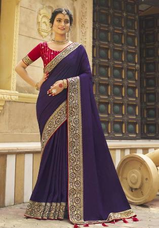 Picture of Graceful Silk Dark Slate Grey Saree