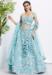 Picture of Sightly Net Cadet Blue Lehenga Choli