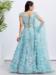 Picture of Sightly Net Cadet Blue Lehenga Choli