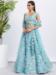 Picture of Sightly Net Cadet Blue Lehenga Choli