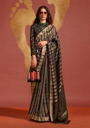 Picture of Elegant Silk Black Saree