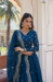 Picture of Sightly Georgette Midnight Blue Readymade Gown