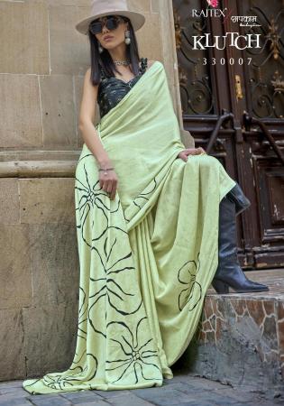 Picture of Sublime Crepe & Satin & Silk Dark Sea Green Saree