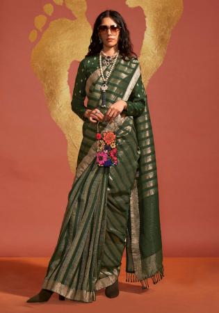 Picture of Stunning Silk Sea Green Saree