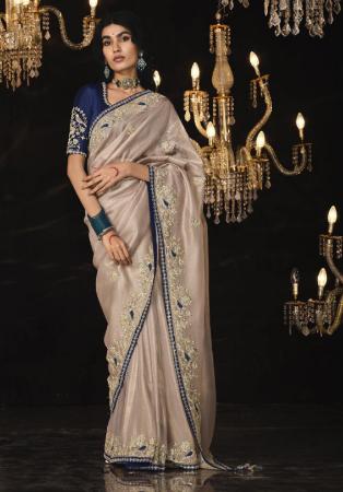 Picture of Ravishing Silk Rosy Brown Saree