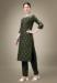 Picture of Well Formed Cotton Dark Olive Green Kurtis & Tunic