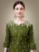 Picture of Exquisite Cotton Dark Olive Green Kurtis & Tunic