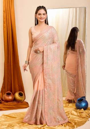 Picture of Excellent Georgette Tan Saree