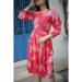 Picture of Pretty Chiffon Tomato Kurtis & Tunic