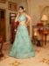 Picture of Georgette & Net Dark Sea Green Lehenga Choli