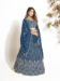 Picture of Excellent Georgette Dark Slate Blue Lehenga Choli