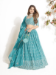 Picture of Fascinating Georgette Light Steel Blue Lehenga Choli