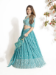 Picture of Fascinating Georgette Light Steel Blue Lehenga Choli