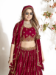 Picture of Taking Georgette Maroon Lehenga Choli