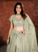 Picture of Graceful Net Dark Sea Green Lehenga Choli