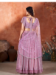 Picture of Excellent Net Plum Lehenga Choli