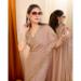 Picture of Sightly Silk & Organza Rosy Brown Saree