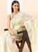 Picture of Beauteous Organza Antique White Saree