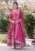 Picture of Chiffon & Silk Pale Violet Red Readymade Gown