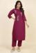 Picture of Resplendent Cotton & Silk Brown Kurtis And Tunic