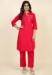 Picture of Radiant Cotton & Silk Crimson Kurtis And Tunic