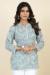 Picture of Charming Rayon Light Steel Blue Kurtis & Tunic