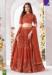 Picture of Chiffon & Georgette Fire Brick Readymade Lehenga Choli