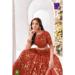 Picture of Chiffon & Georgette Fire Brick Readymade Lehenga Choli