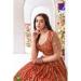 Picture of Taking Georgette Fire Brick Readymade Lehenga Choli