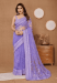 Picture of Pleasing Net Light Steel Blue Saree