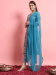 Picture of Rayon Dark Slate Grey Readymade Salwar Kameez