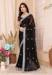 Picture of Elegant Chiffon Black Saree