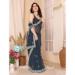 Picture of Appealing Chiffon Dark Slate Grey Saree