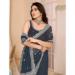 Picture of Appealing Chiffon Dark Slate Grey Saree