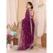 Picture of Charming Chiffon Saddle Brown Saree