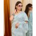 Picture of Grand Georgette Light Slate Grey Saree