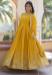 Picture of Radiant Georgette Golden Rod Readymade Gown