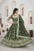 Picture of Delightful Silk Dark Olive Green Lehenga Choli