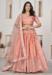 Picture of Superb Silk Dark Salmon Lehenga Choli