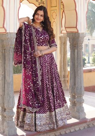 Picture of Taking Georgette Dim Gray Lehenga Choli