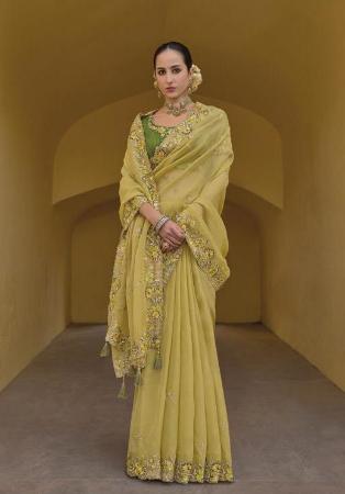 Picture of Grand Silk Dark Khaki Saree