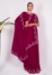 Picture of Elegant Silk Medium Violet Red Saree