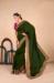 Picture of Nice Georgette Dark Green Saree