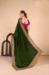 Picture of Nice Georgette Dark Green Saree