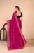 Picture of Classy Georgette Medium Violet Red Saree