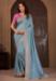 Picture of Beautiful Georgette Slate Grey Saree