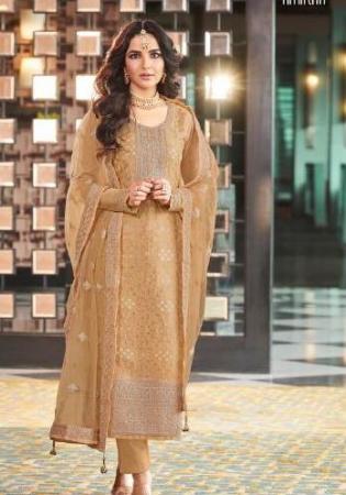 Picture of Well Formed Silk Peru Straight Cut Salwar Kameez