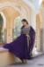 Picture of Statuesque Georgette Purple Readymade Gown