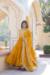 Picture of Appealing Georgette Dark Golden Rod Readymade Gown